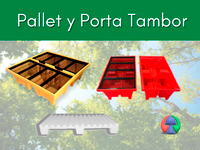 Pallet y porta tambor