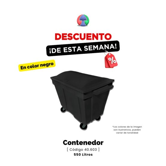 Contenedor 40.603 Negro Outlet